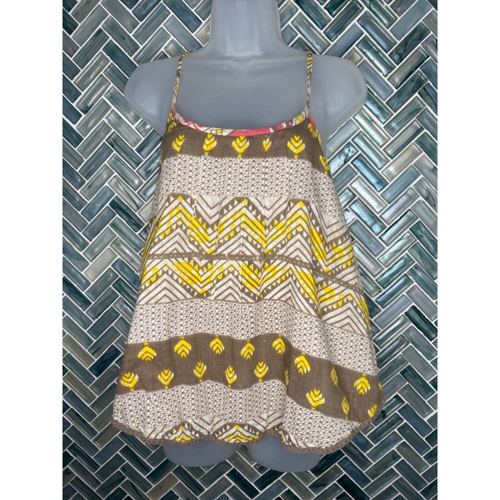 WOMENS O'NEILL SURF BEACHY FLOWY BOHO TRIBAL STRAPPY TANK TOP‎ SMALL FESTIVAL